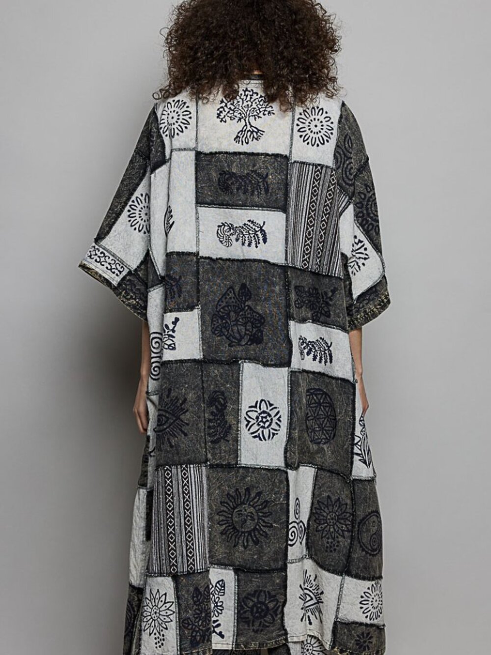 POL Patchwork Duster Kimono - Picture 5 of 7